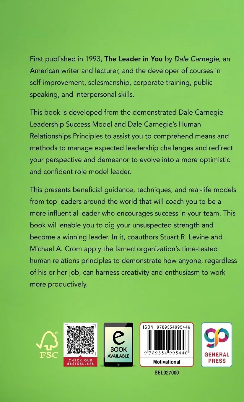 Rückseite: 9789354995446 | The Leader in You (Deluxe Library Edition) | Dale Carnegie | Buch