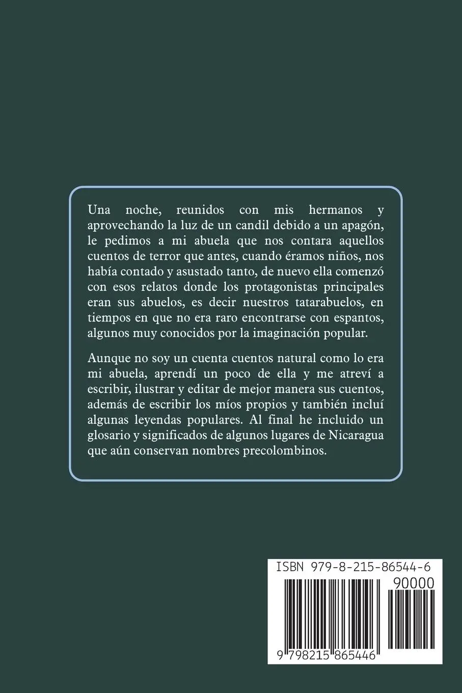 Rückseite: 9798215865446 | Cuentos, Historias y Leyendas de Nicaragua | Elnica | Taschenbuch