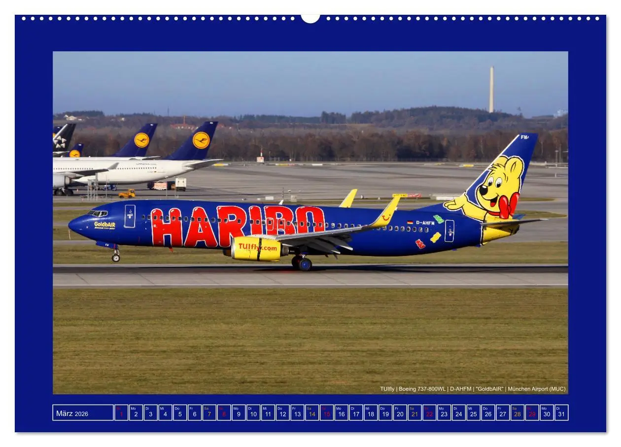 Bild: 9783457545546 | Bunte Airliner (hochwertiger Premium Wandkalender 2026 DIN A2...