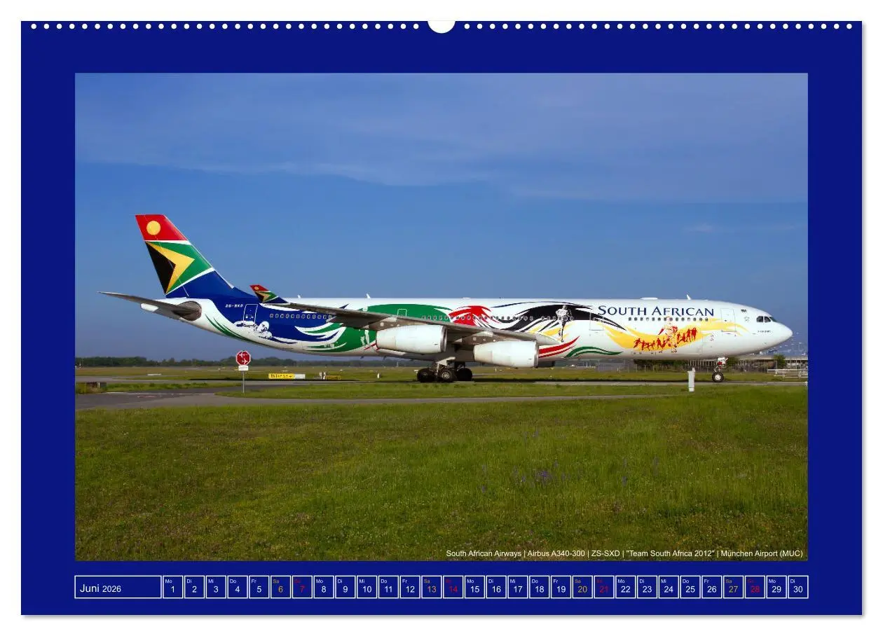 Bild: 9783457545546 | Bunte Airliner (hochwertiger Premium Wandkalender 2026 DIN A2...