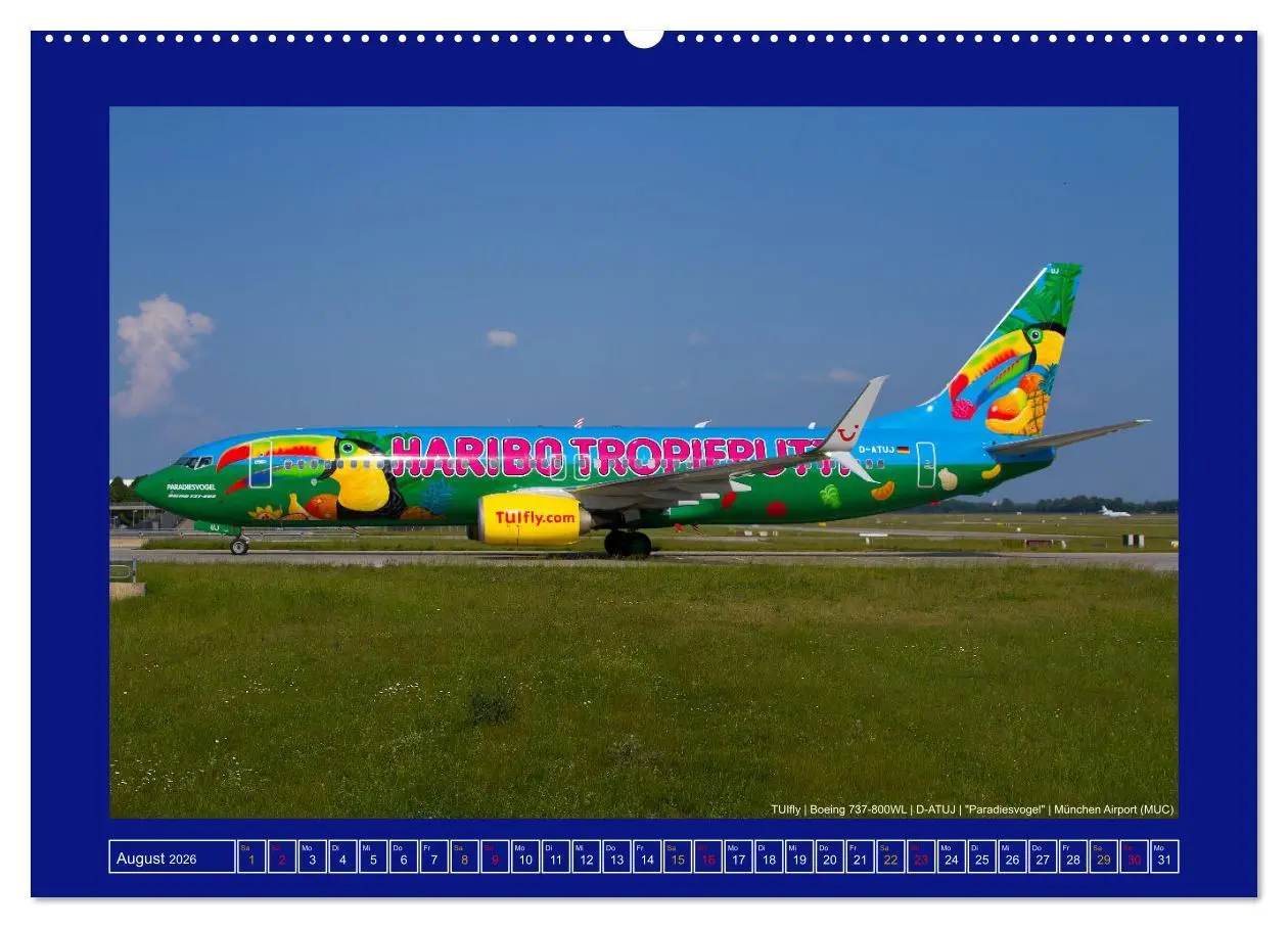 Bild: 9783457545546 | Bunte Airliner (hochwertiger Premium Wandkalender 2026 DIN A2...