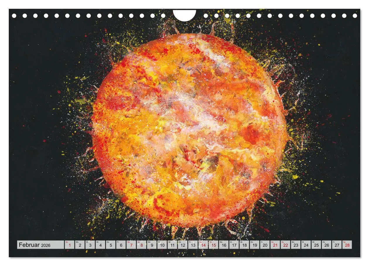 Bild: 9783457925546 | Gemaltes Weltall (Wandkalender 2026 DIN A4 quer), CALVENDO...