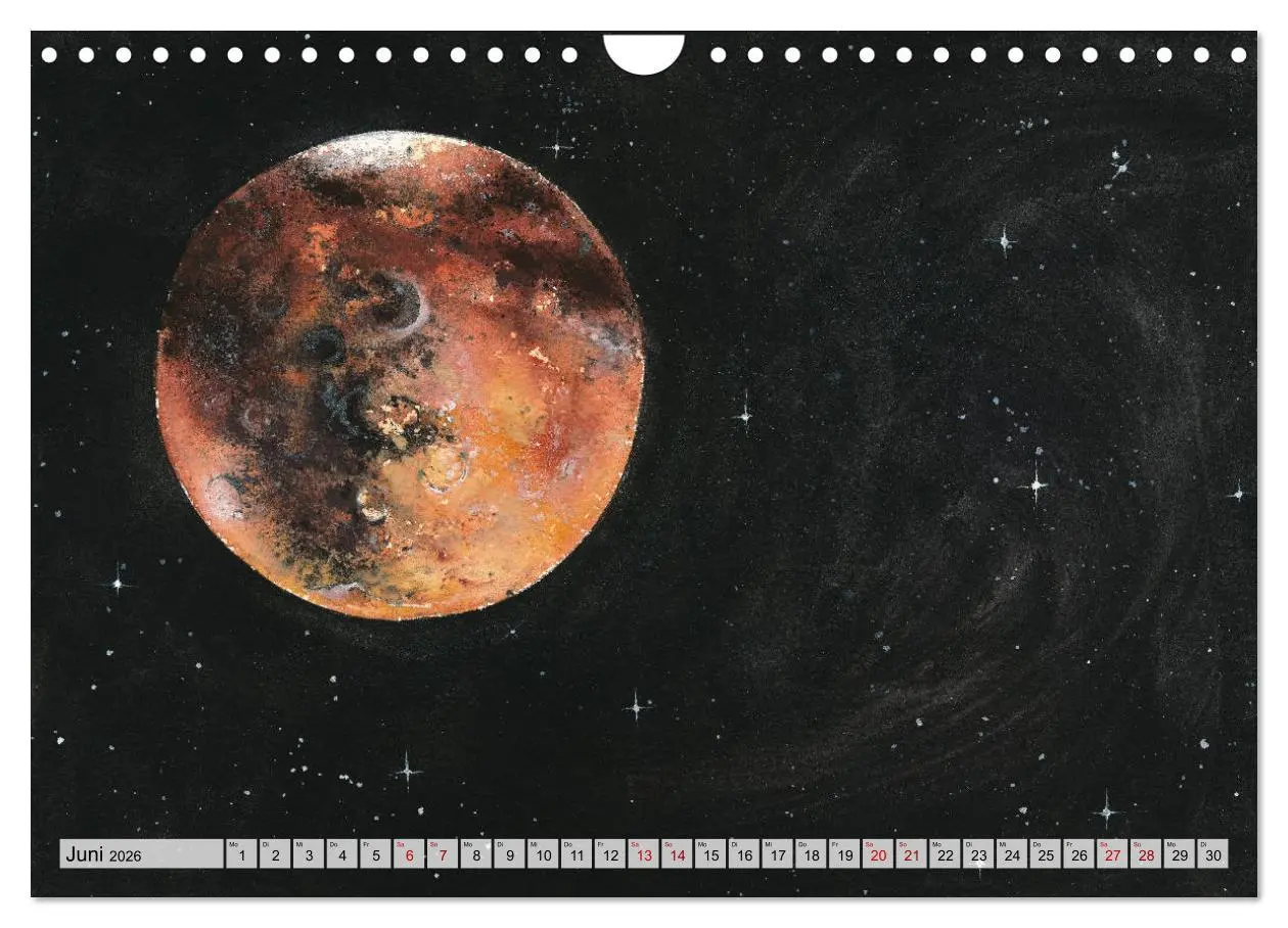 Bild: 9783457925546 | Gemaltes Weltall (Wandkalender 2026 DIN A4 quer), CALVENDO...