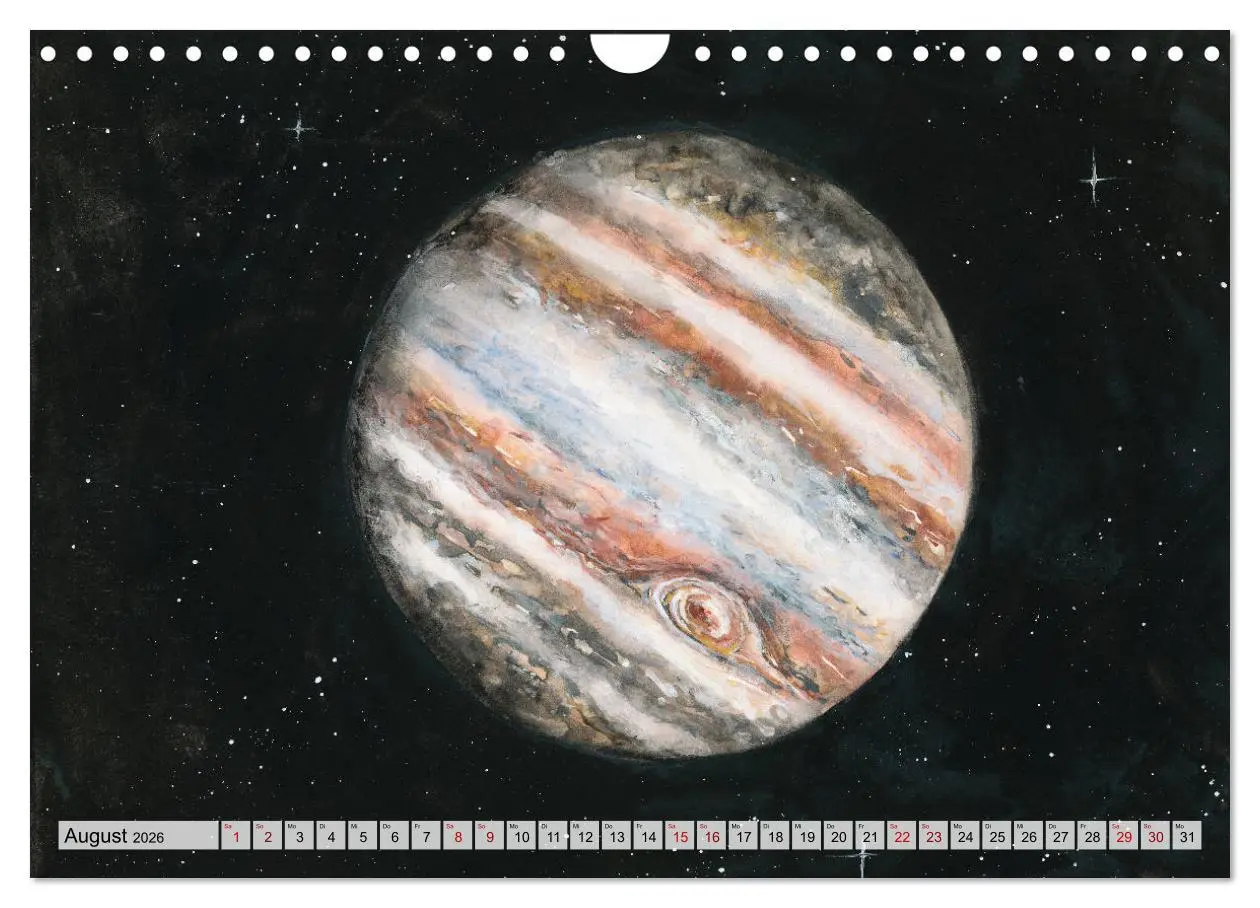 Bild: 9783457925546 | Gemaltes Weltall (Wandkalender 2026 DIN A4 quer), CALVENDO...