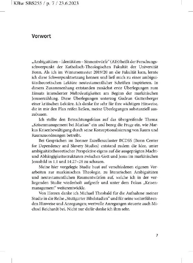 Bild: 9783460035546 | Krisenmanagement bei Markus SBS 255 | Christian Blumenthal | Buch