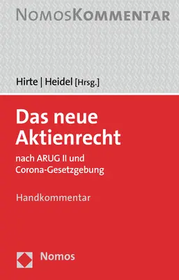 Bild: 9783848765546 | Das neue Aktienrecht, Handkommentar | Heribert Hirte (u. a.) | Buch