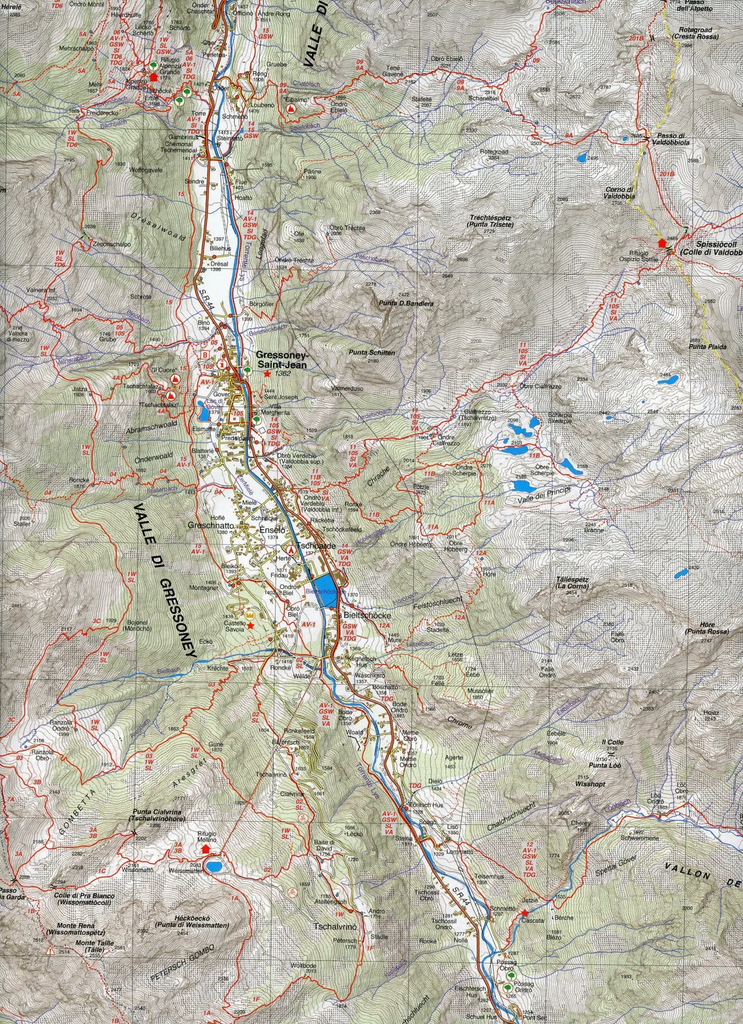 Bild: 9788897465546 | Carta n. 33. Monte Rosa, Alta Valle di Gressoney, Alta Val d'Ayas....