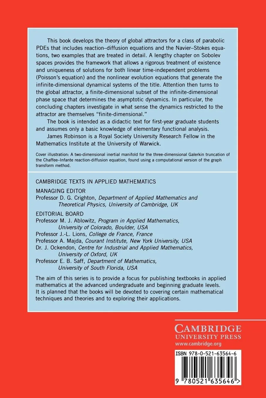 Rückseite: 9780521635646 | Infinite-Dimensional Dynamical Systems | James C. Robinson | Buch