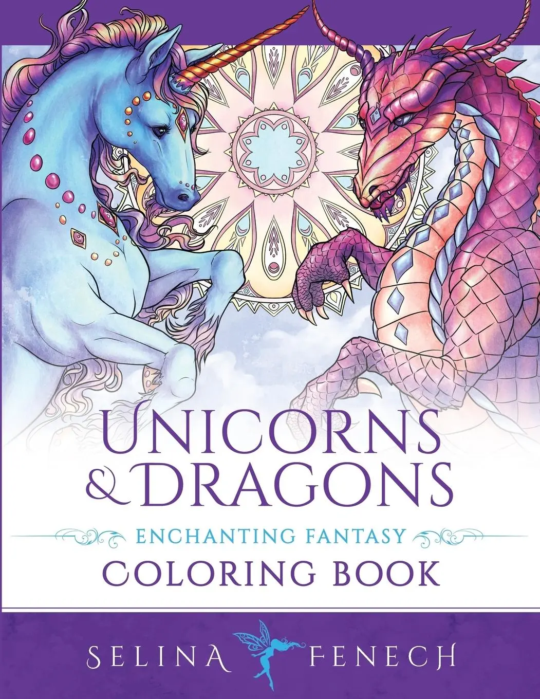 Cover: 9780648215646 | Unicorns and Dragons - Enchanting Fantasy Coloring Book | Fenech