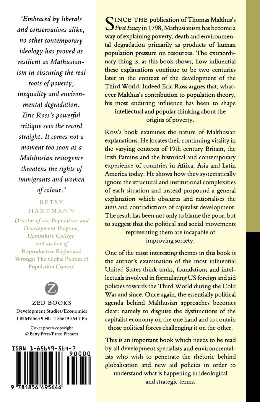 Rückseite: 9781856495646 | The Malthus Factor | Eric B. Ross | Taschenbuch | Englisch | 1998