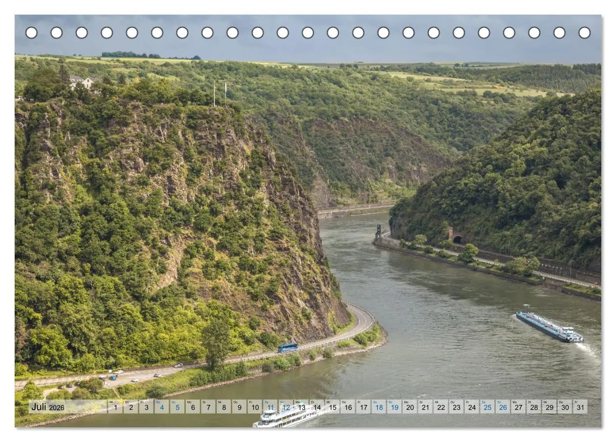 Bild: 9783457915646 | Romantisches Rheintal (Tischkalender 2026 DIN A5 quer), CALVENDO...