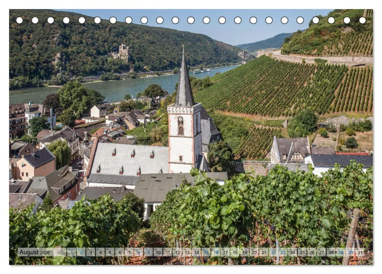 Bild: 9783457915646 | Romantisches Rheintal (Tischkalender 2026 DIN A5 quer), CALVENDO...