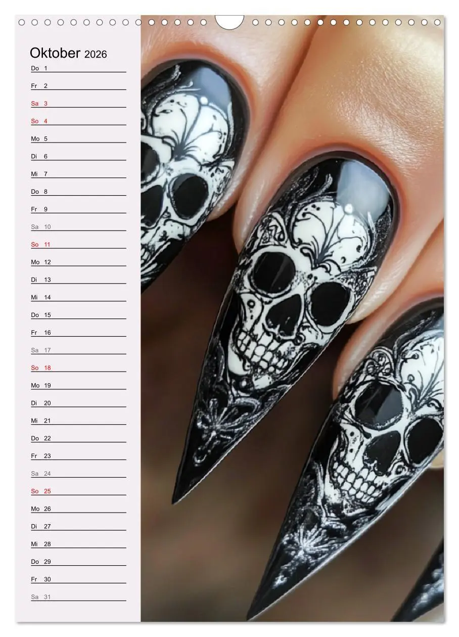 Bild: 9783516245646 | Nageldesign. Außergewöhnliche Fingernägel (Wandkalender 2026 DIN A3...