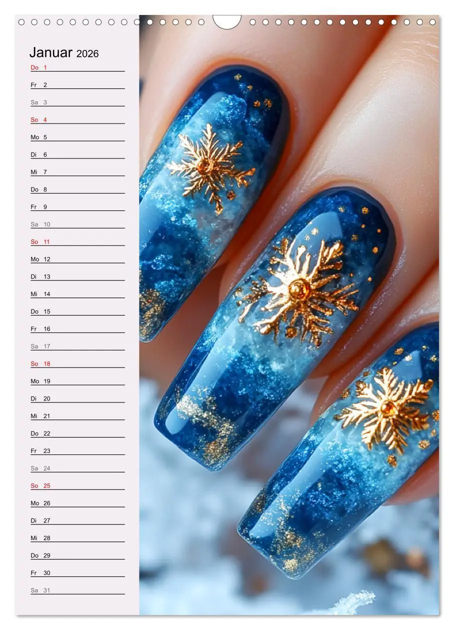 Bild: 9783516245646 | Nageldesign. Außergewöhnliche Fingernägel (Wandkalender 2026 DIN A3...