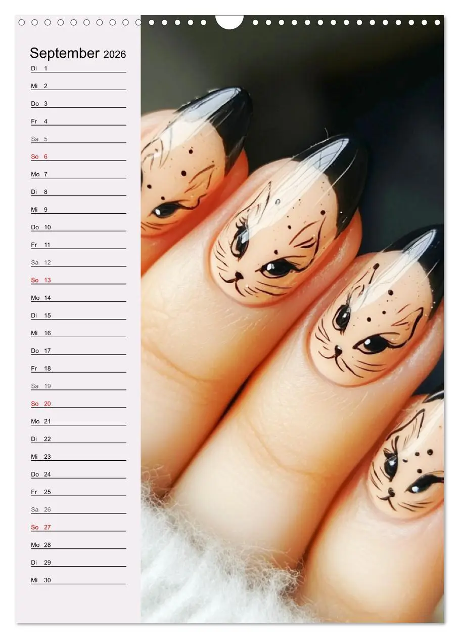 Bild: 9783516245646 | Nageldesign. Außergewöhnliche Fingernägel (Wandkalender 2026 DIN A3...