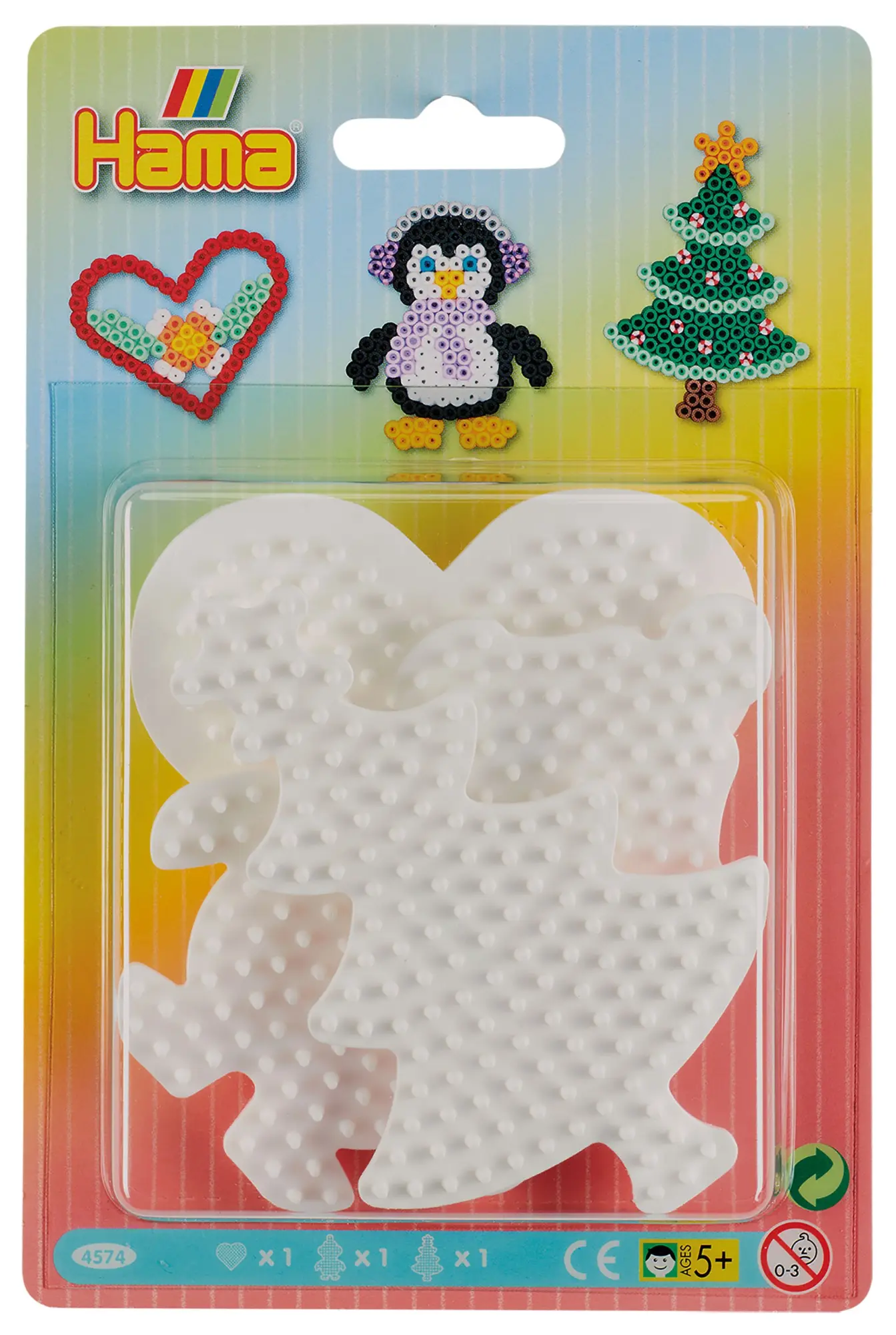 Cover: 28178045746 | Hama 4574 - Stiftplatten, Herz, Pinguin, Weihnachtsbaum, midi | 2021