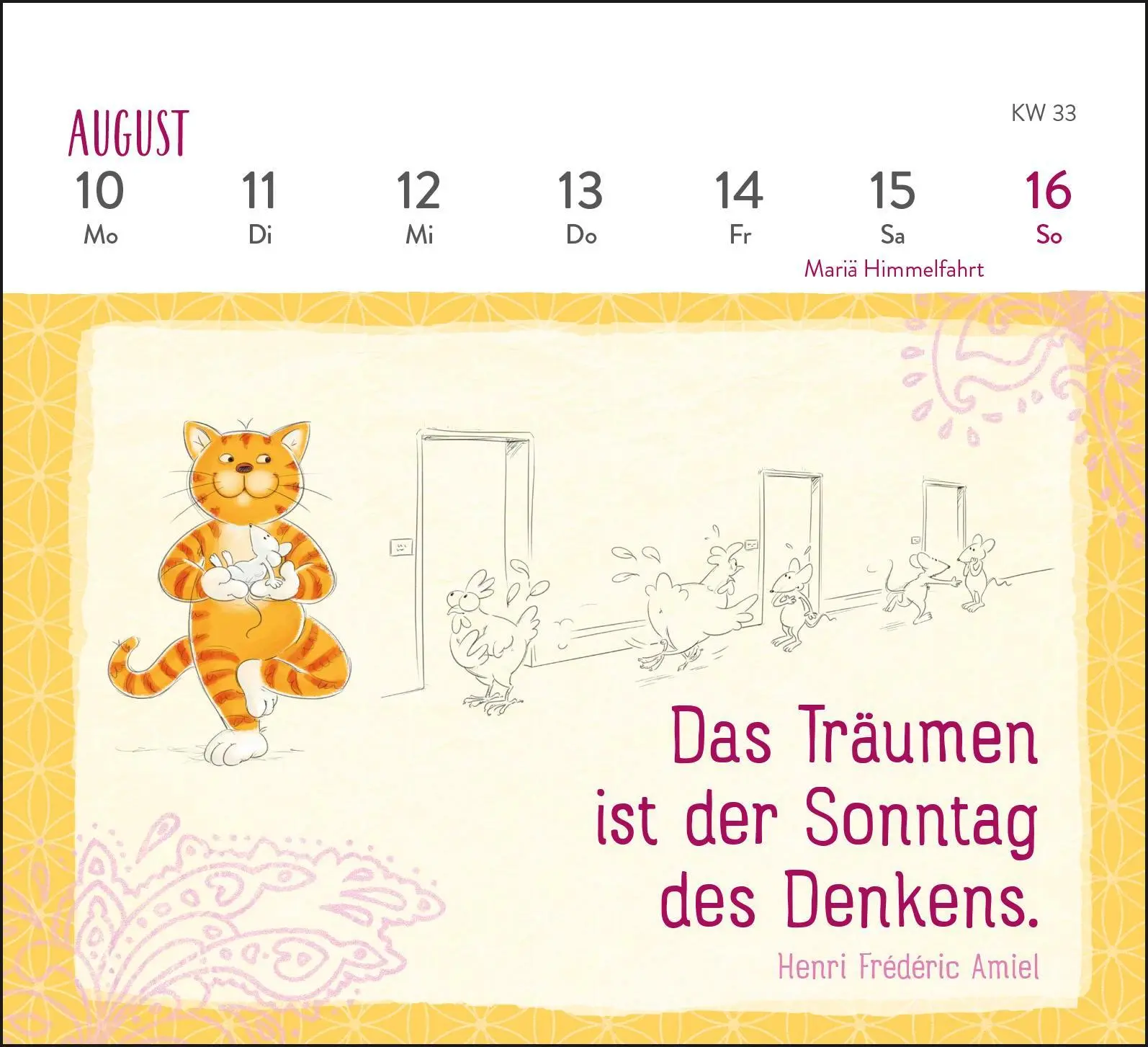 Bild: 4260308345746 | Mini-Wochenkalender 2026: Weisheiten der Om-Katze | Pattloch Verlag