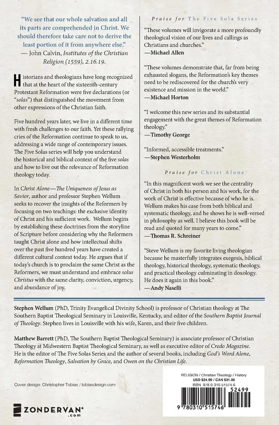 Rückseite: 9780310515746 | Christ Alone---The Uniqueness of Jesus as Savior | Stephen Wellum