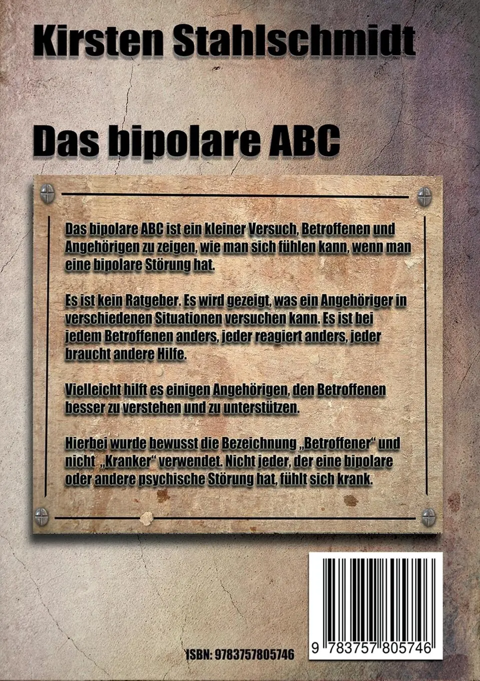 Rückseite: 9783757805746 | Das bipolare ABC | Kirsten Stahlschmidt | Taschenbuch | 86 S. | 2023