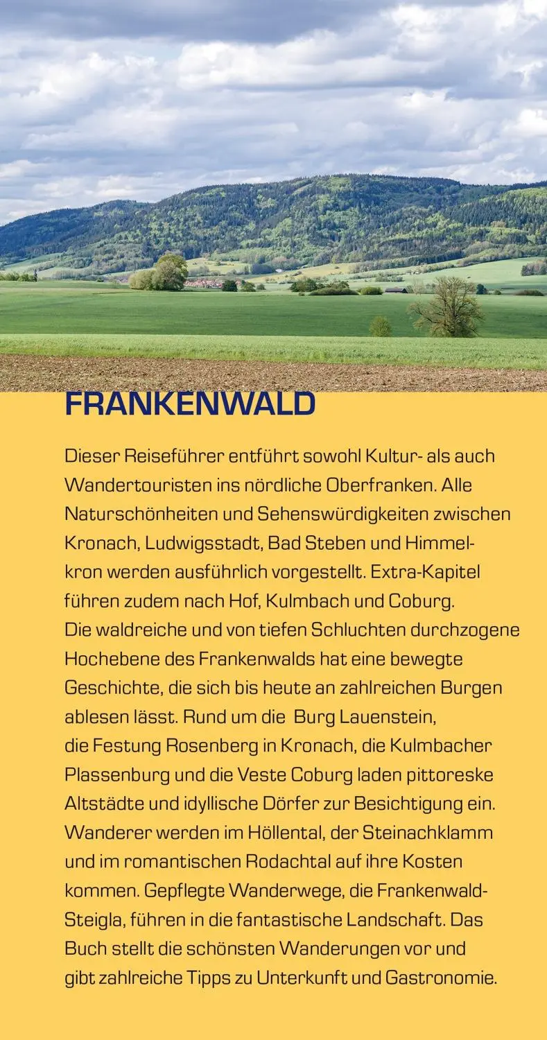 Bild: 9783897945746 | TRESCHER Reiseführer Frankenwald | Gunnar Strunz | Taschenbuch | 2021