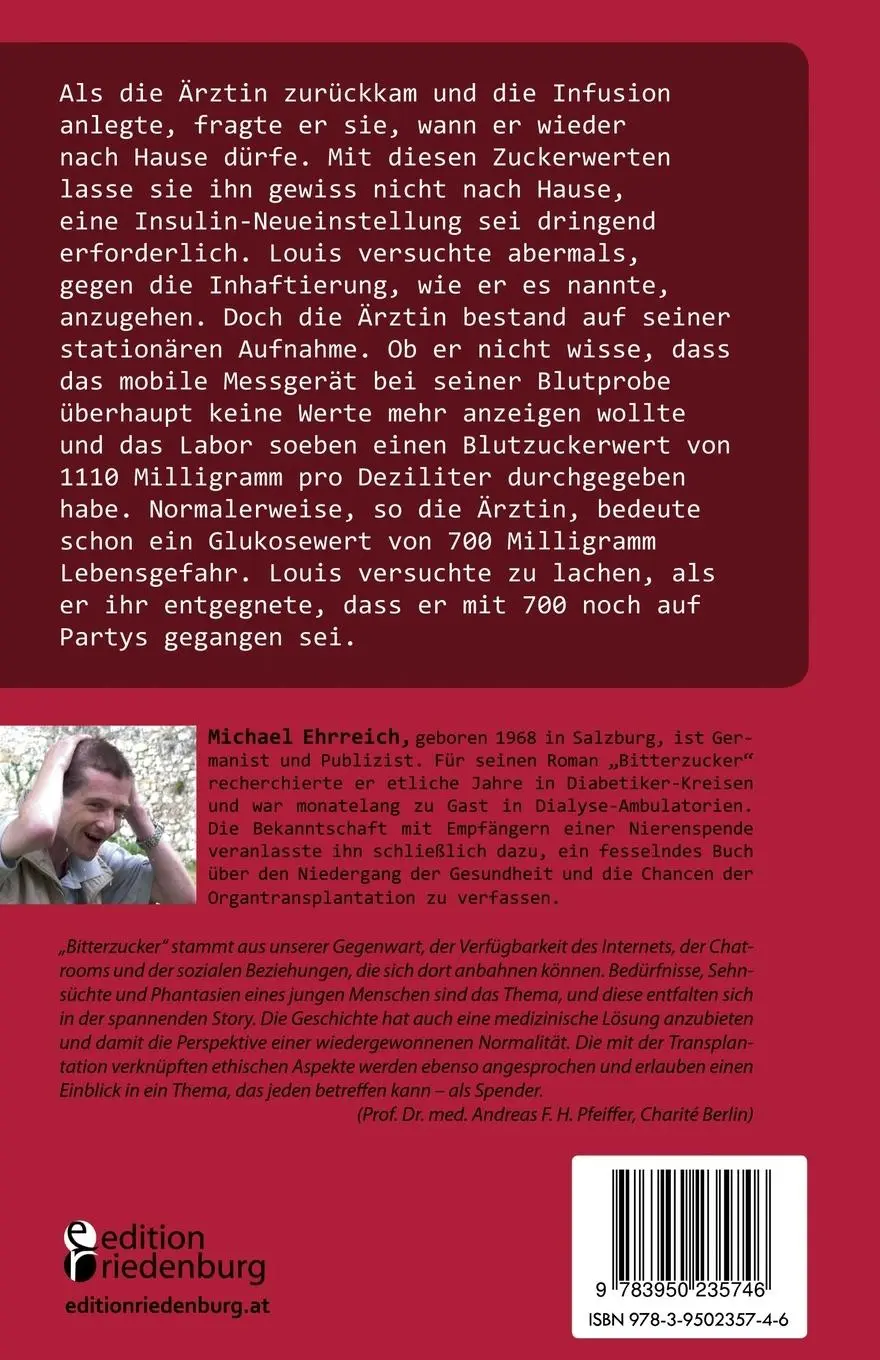 Rückseite: 9783950235746 | Bitterzucker | Michael Ehrreich | Taschenbuch | 112 S. | Deutsch