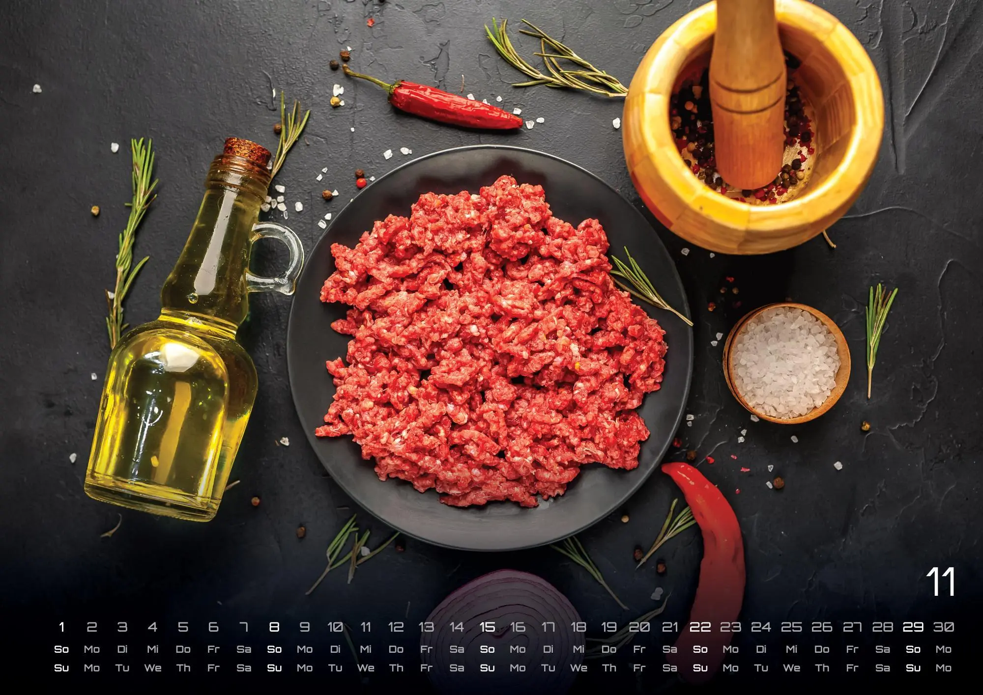 Bild: 9783986735746 | Mettkalender - Alles wird aus Hack gemacht - 2026 - Kalender DIN A3