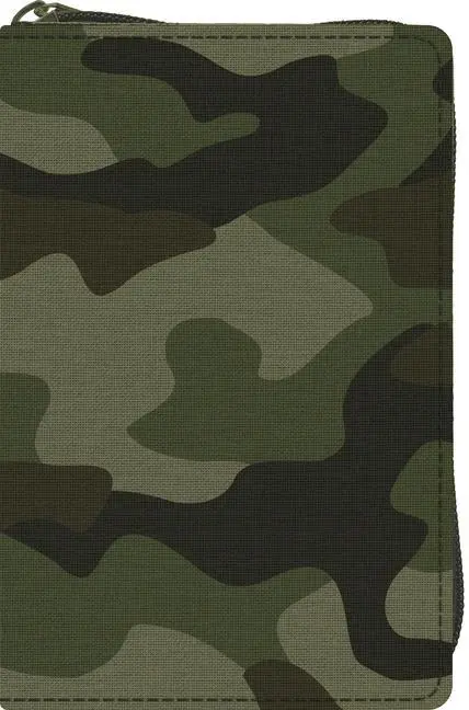 Cover: 9781433575846 | ESV Compact Bible (Canvas with Zipper, Camo Design) | Esv Bibles