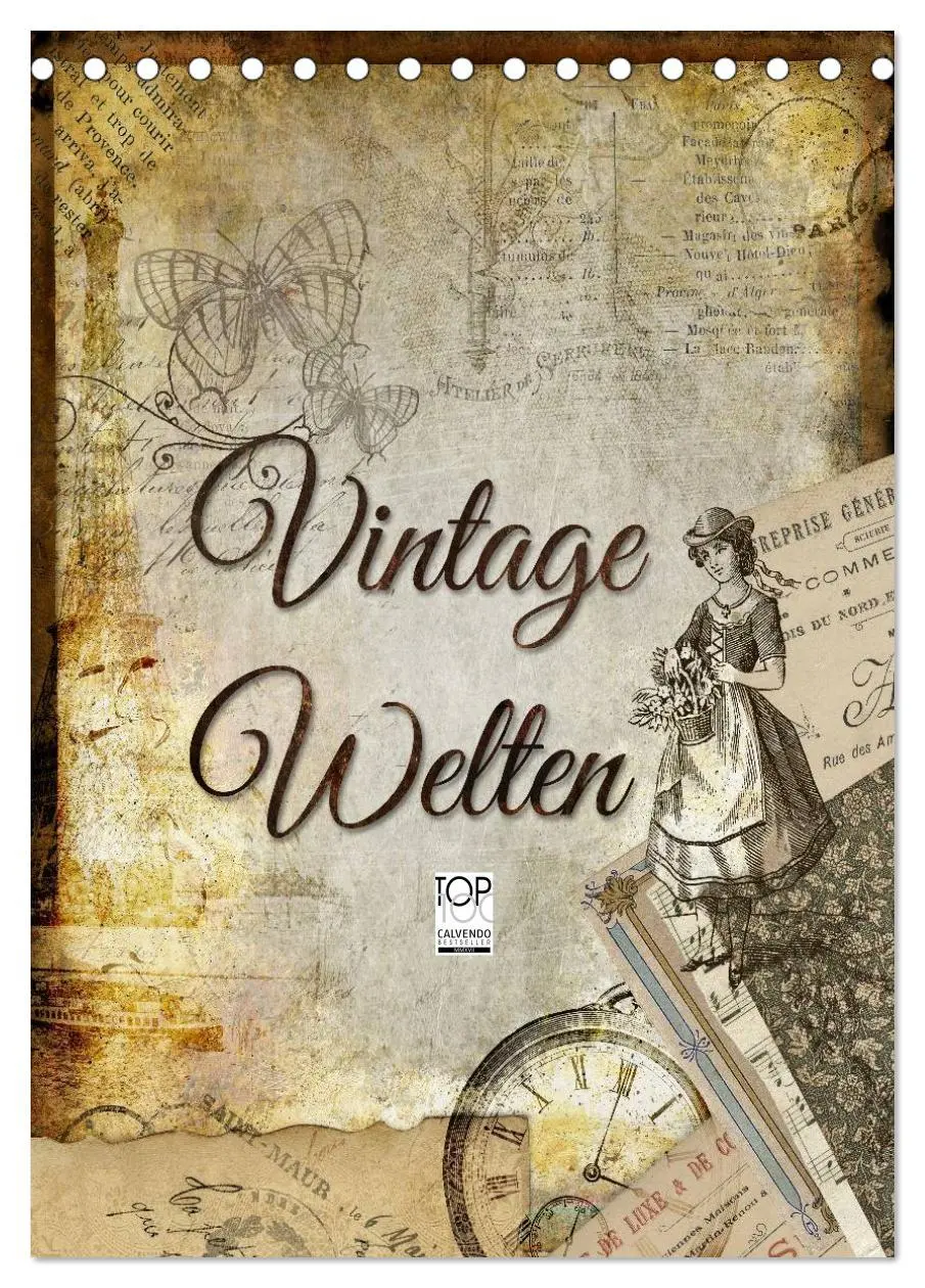 Cover: 9783516465846 | Vintage Welten (Tischkalender 2026 DIN A5 hoch), CALVENDO...
