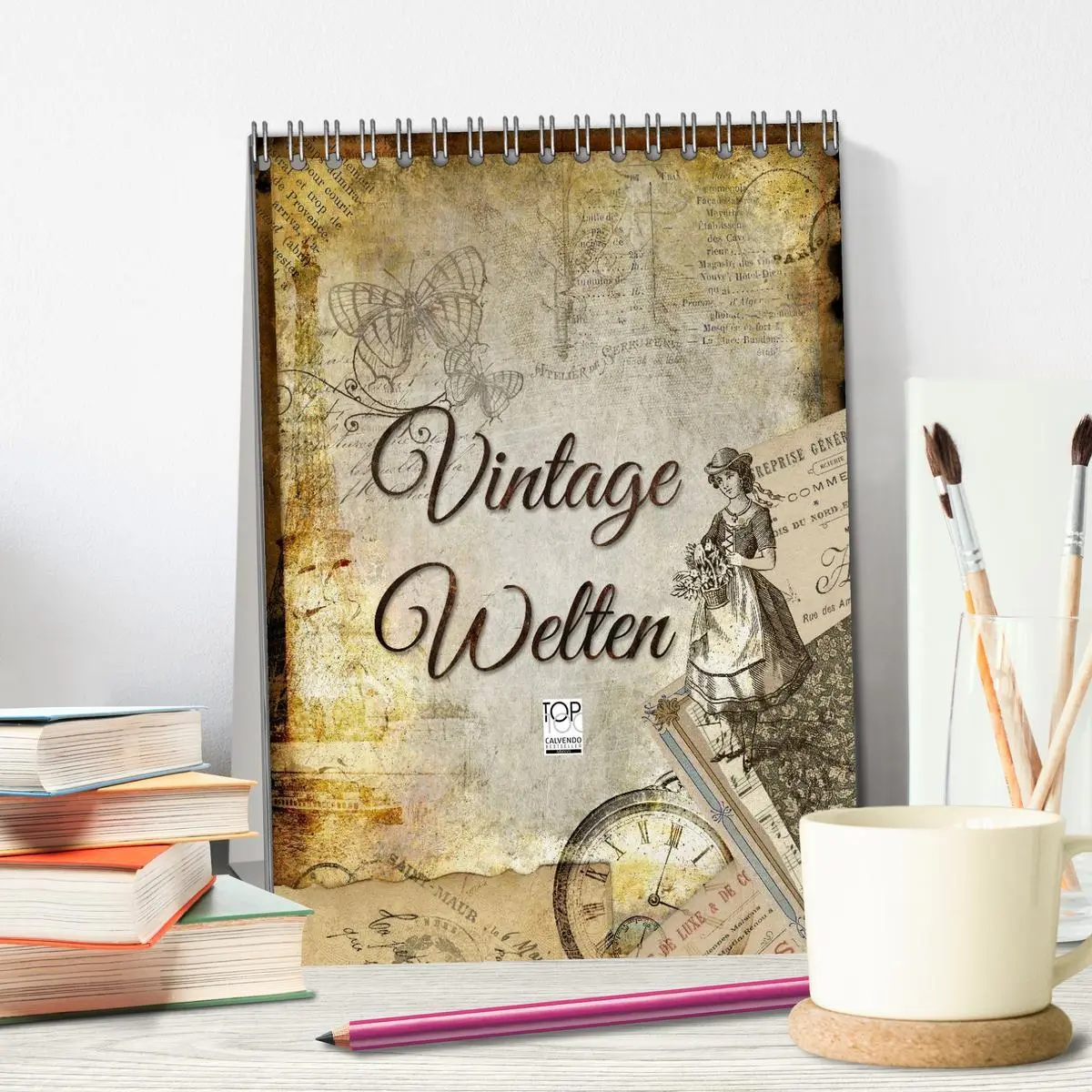 Bild: 9783516465846 | Vintage Welten (Tischkalender 2026 DIN A5 hoch), CALVENDO...