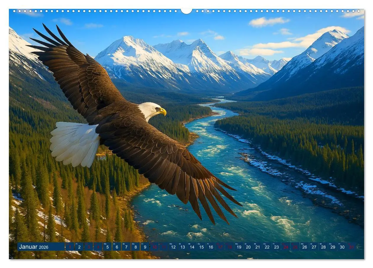 Bild: 9783516605846 | Über dem Vogelflug (hochwertiger Premium Wandkalender 2026 DIN A2...