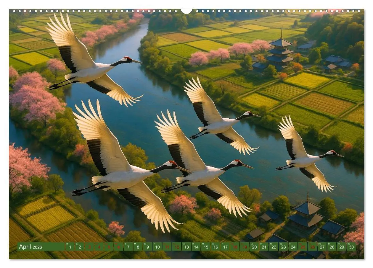 Bild: 9783516605846 | Über dem Vogelflug (hochwertiger Premium Wandkalender 2026 DIN A2...