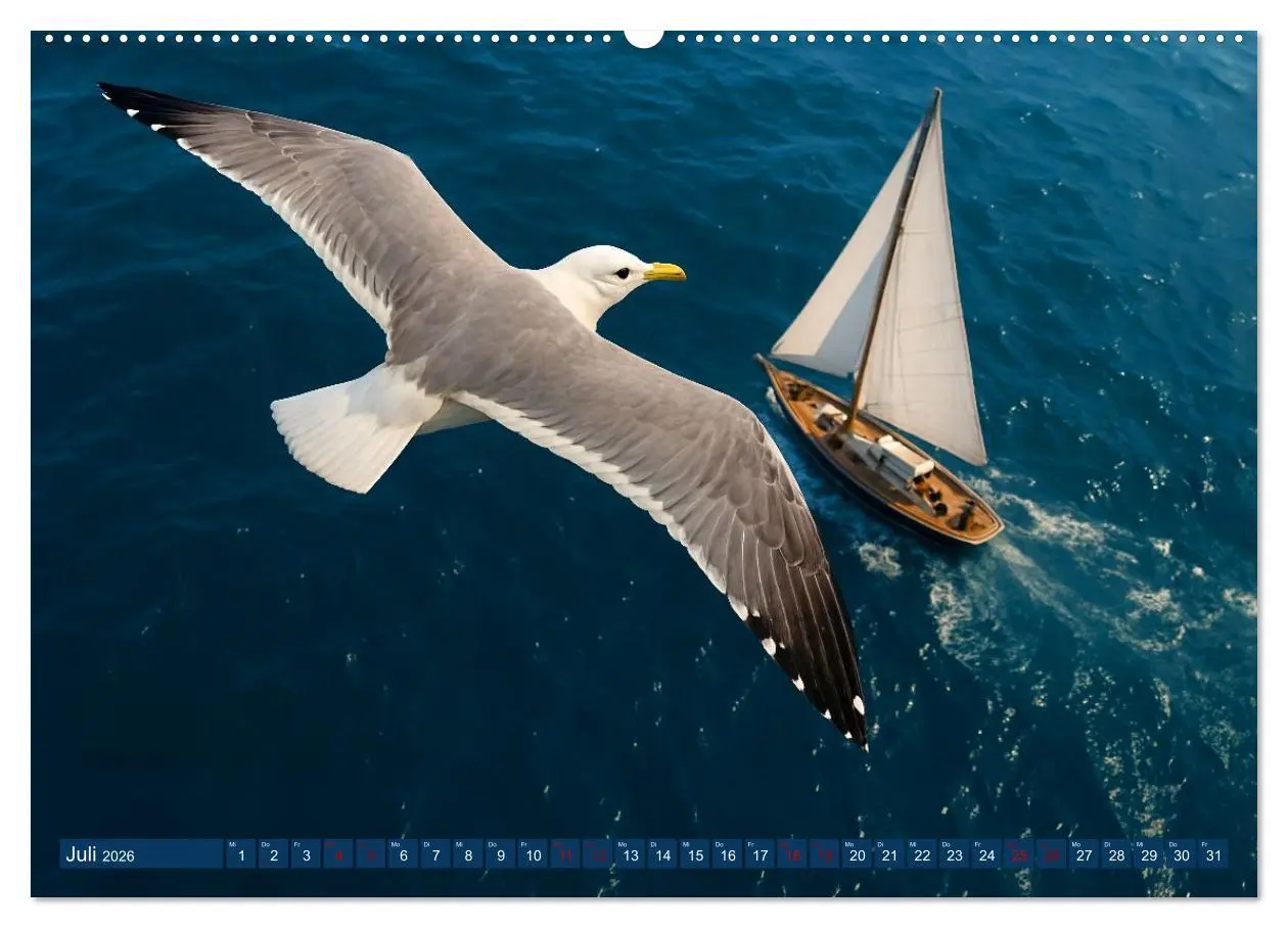 Bild: 9783516605846 | Über dem Vogelflug (hochwertiger Premium Wandkalender 2026 DIN A2...