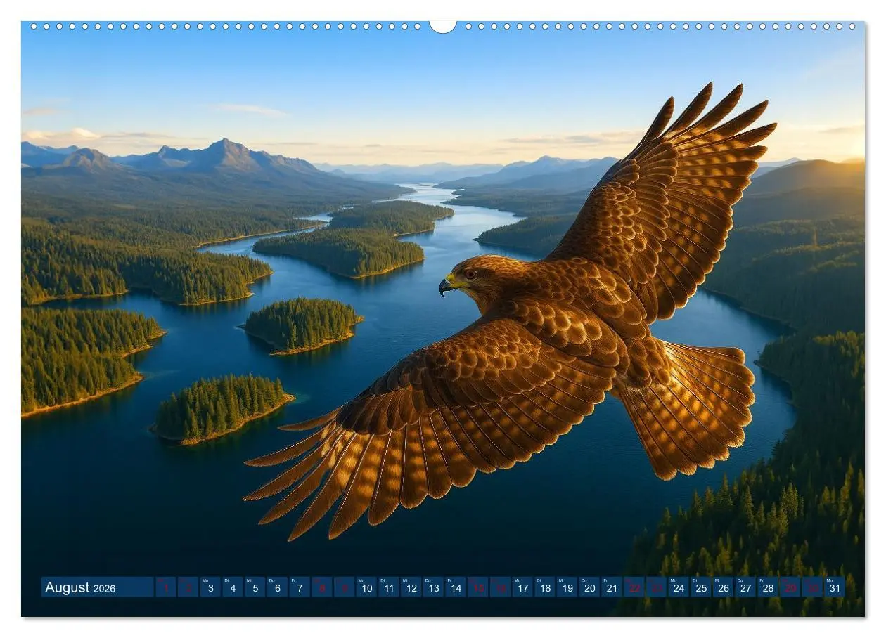 Bild: 9783516605846 | Über dem Vogelflug (hochwertiger Premium Wandkalender 2026 DIN A2...