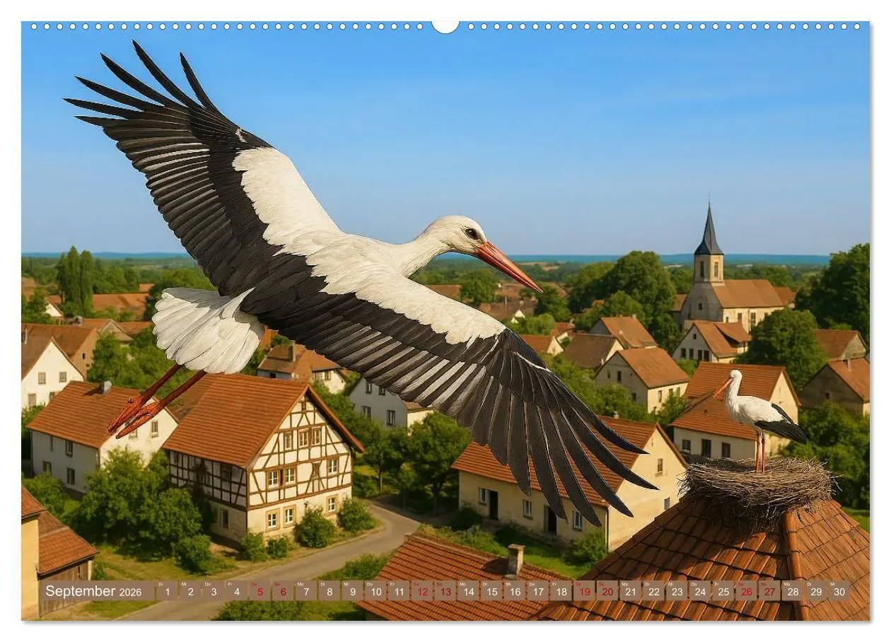 Bild: 9783516605846 | Über dem Vogelflug (hochwertiger Premium Wandkalender 2026 DIN A2...