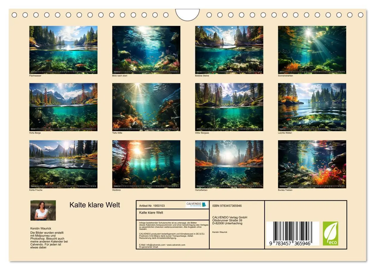 Bild: 9783457365946 | Kalte klare Welt (Wandkalender 2026 DIN A4 quer), CALVENDO...