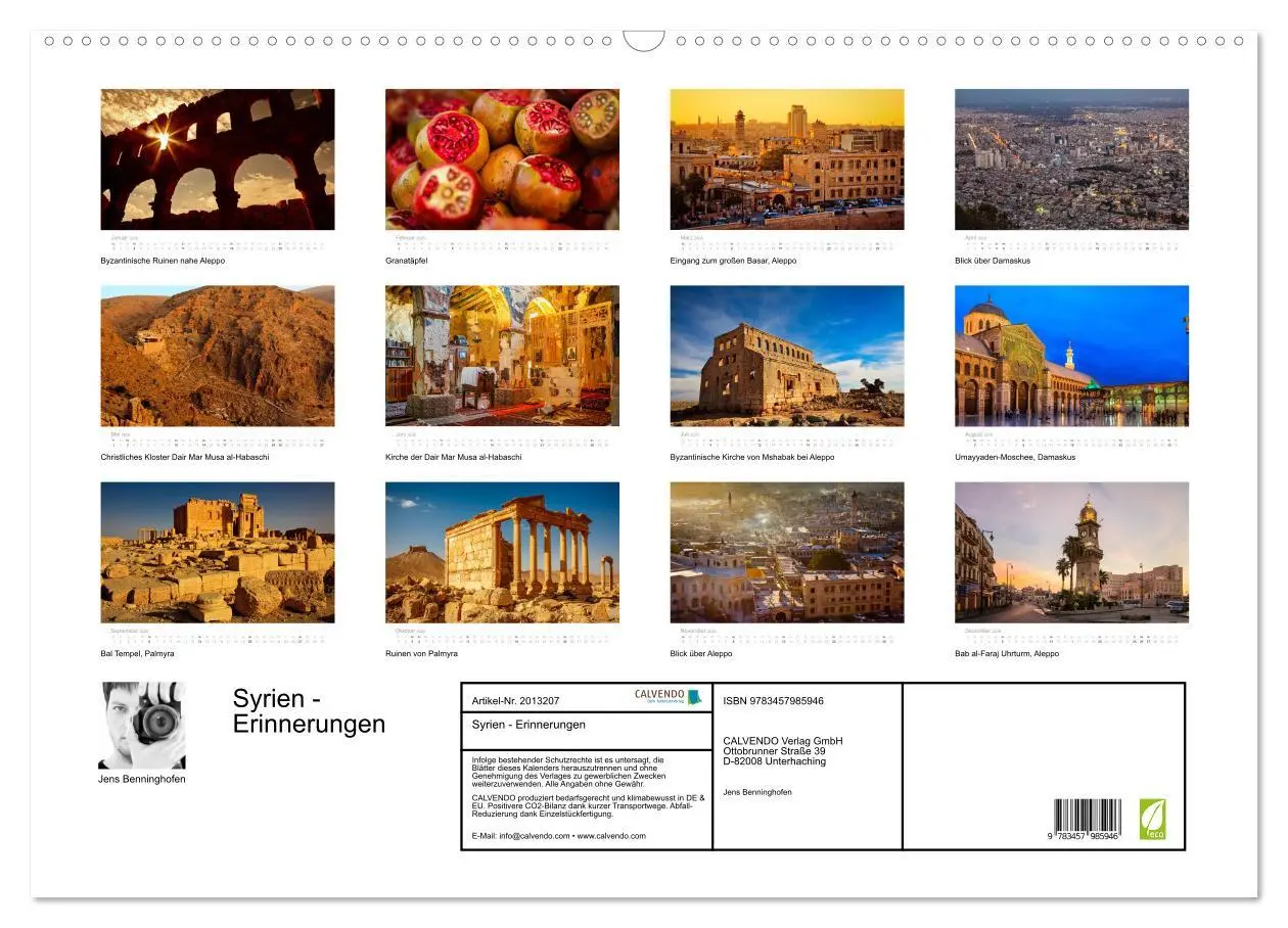 Bild: 9783457985946 | Syrien - Erinnerungen (Wandkalender 2026 DIN A2 quer), CALVENDO...