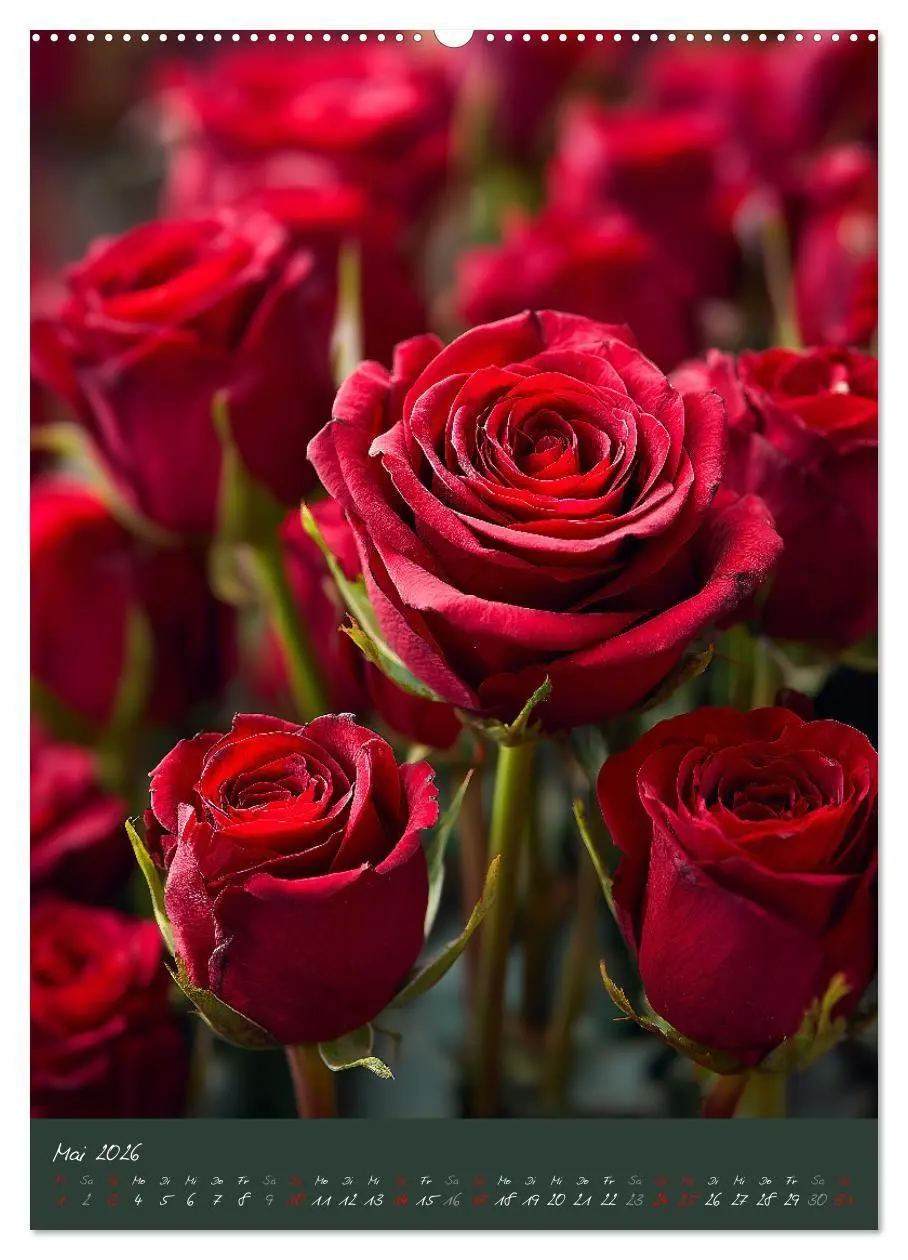 Bild: 9783516695946 | Rosen - Königin der Blumen (hochwertiger Premium Wandkalender 2026...