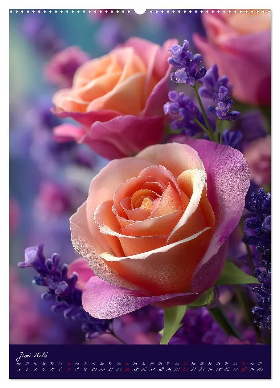 Bild: 9783516695946 | Rosen - Königin der Blumen (hochwertiger Premium Wandkalender 2026...