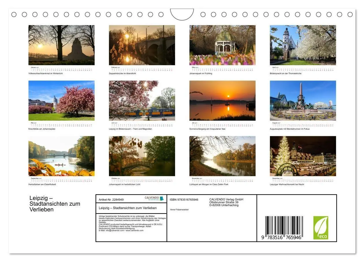 Bild: 9783516765946 | Leipzig - Stadtansichten zum Verlieben (Wandkalender 2027 DIN A4...
