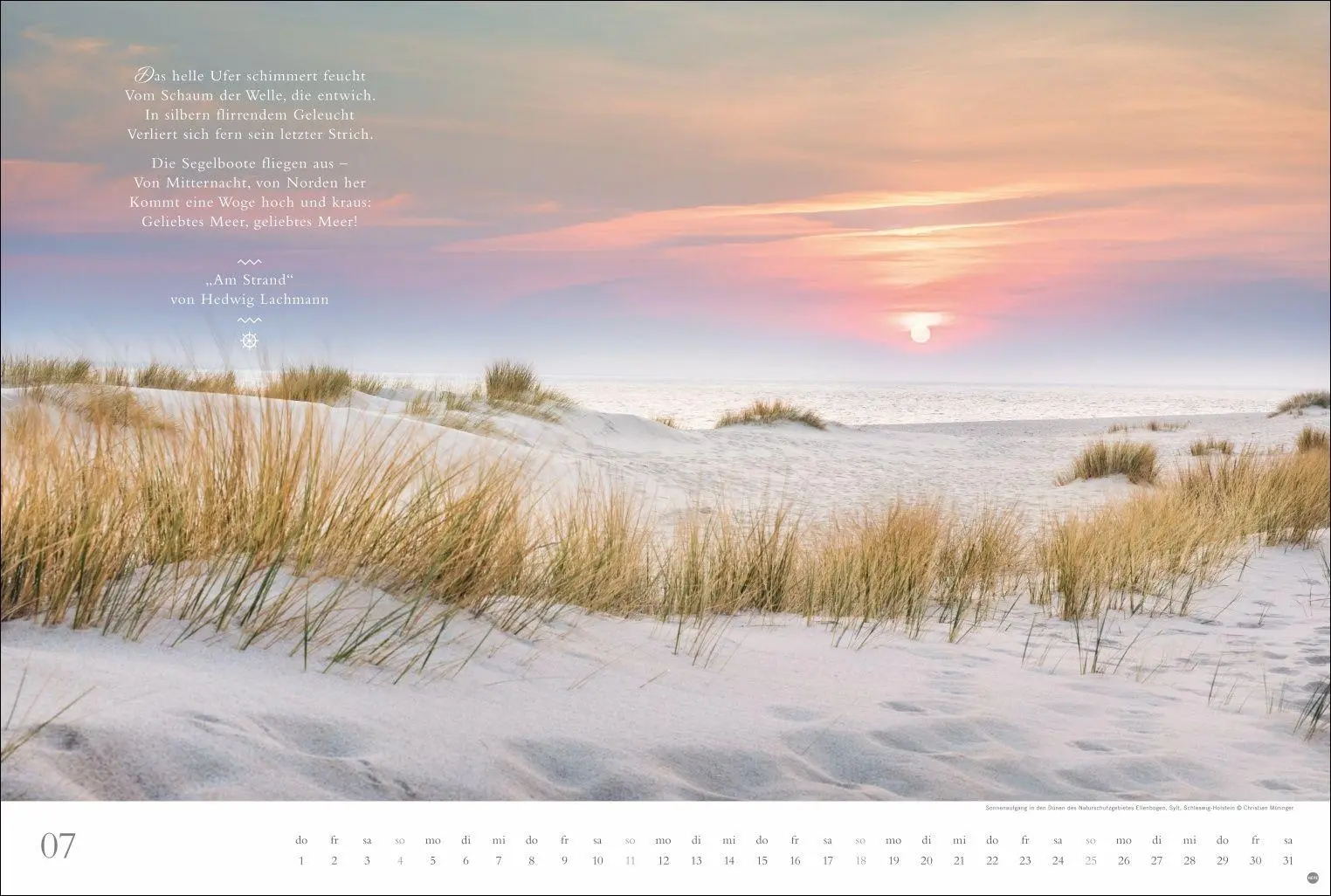Bild: 9783756415946 | Deutschlands Küsten - Ein literarischer Spaziergang Kalender 2027 -...