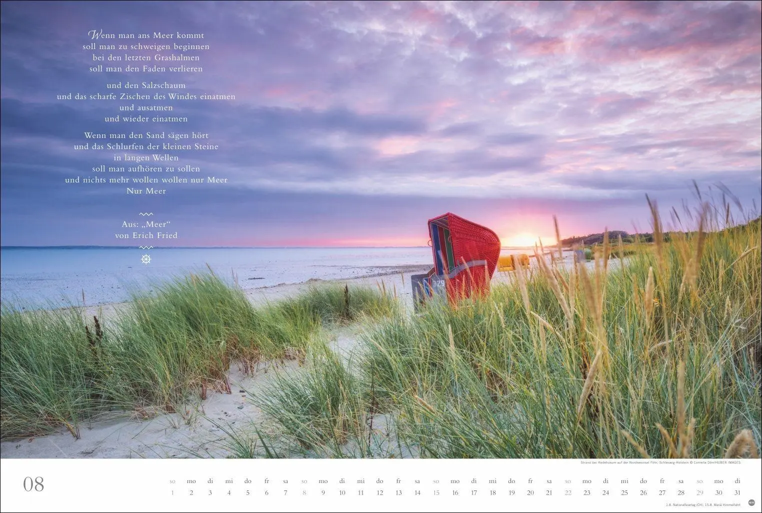 Bild: 9783756415946 | Deutschlands Küsten - Ein literarischer Spaziergang Kalender 2027 -...