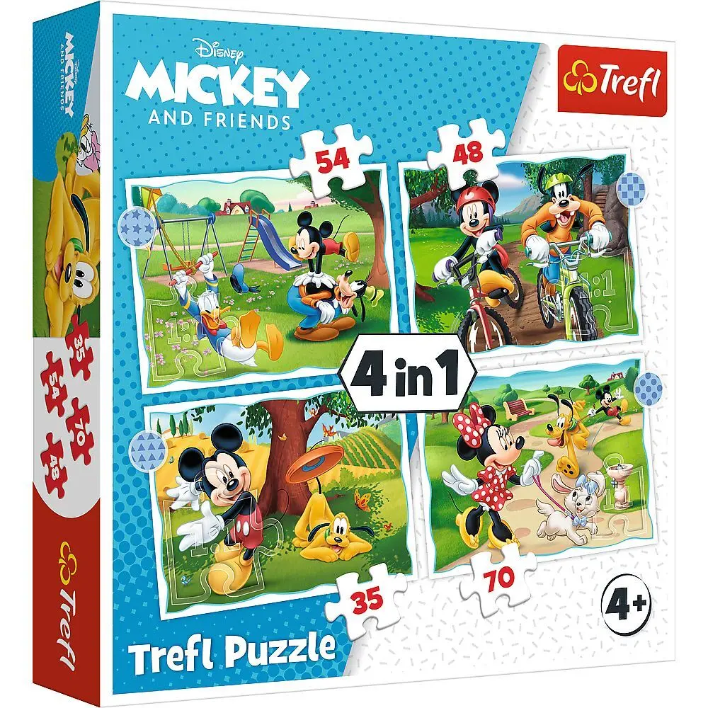 Cover: 5900511346046 | 4 in 1 Puzzle - Mickey Mouse nice day | Spiel | Kartonage | 34604