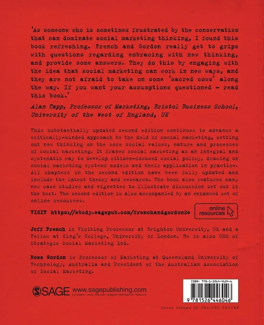 Rückseite: 9781526446046 | Strategic Social Marketing | For Behaviour and Social Change | Buch