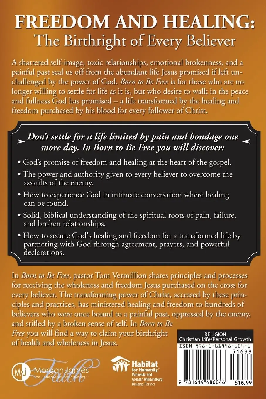 Rückseite: 9781614486046 | Born To Be Free | Tom Vermillion | Taschenbuch | Englisch | 2014