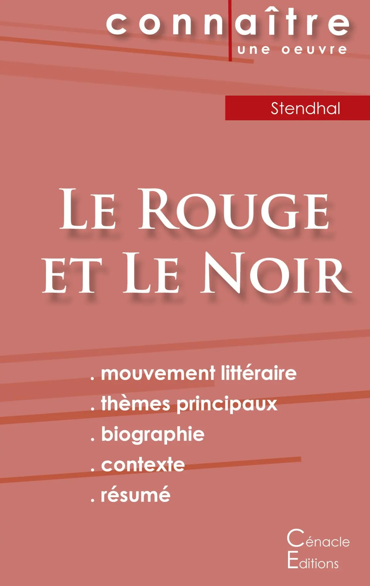 Cover: 9782367886046 | Fiche de lecture Le Rouge et le Noir de Stendhal (Analyse...