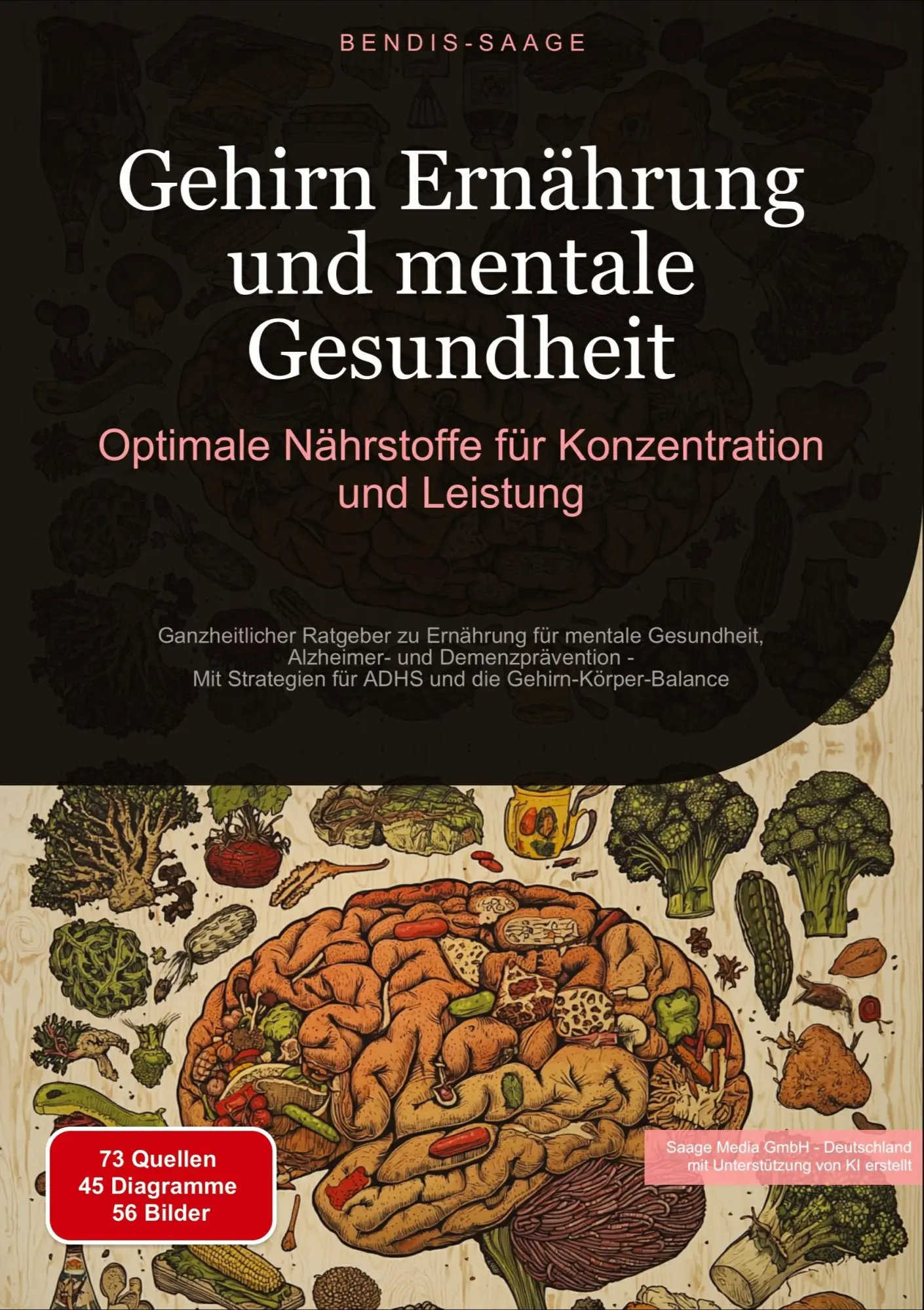 Cover: 9783384516046 | Gehirn Ernährung und mentale Gesundheit: Optimale Nährstoffe für...