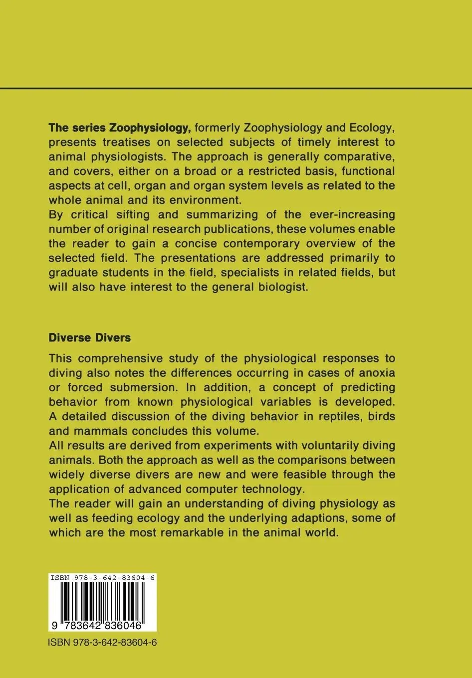 Rückseite: 9783642836046 | Diverse Divers | Physiology and behavior | Gerald L. Kooyman | Buch