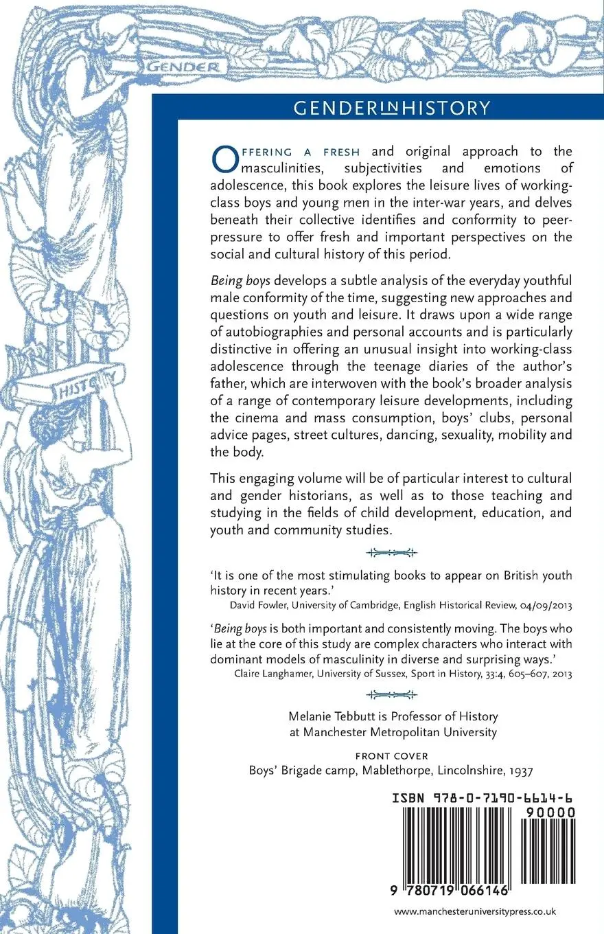 Rückseite: 9780719066146 | Being boys | Youth, leisure and identity in the inter-war years | Buch