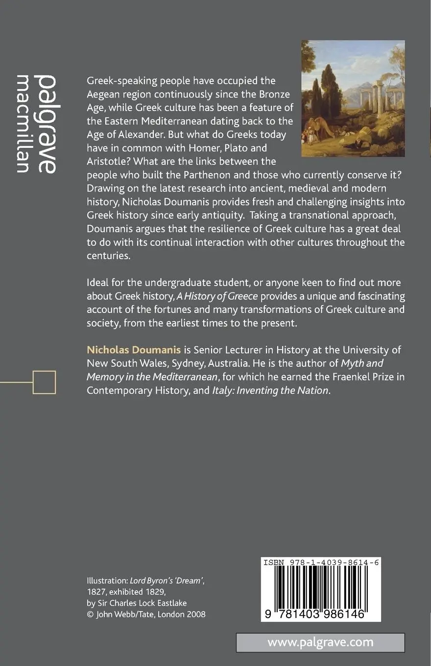 Rückseite: 9781403986146 | A History of Greece | Nicholas Doumanis | Taschenbuch | Englisch