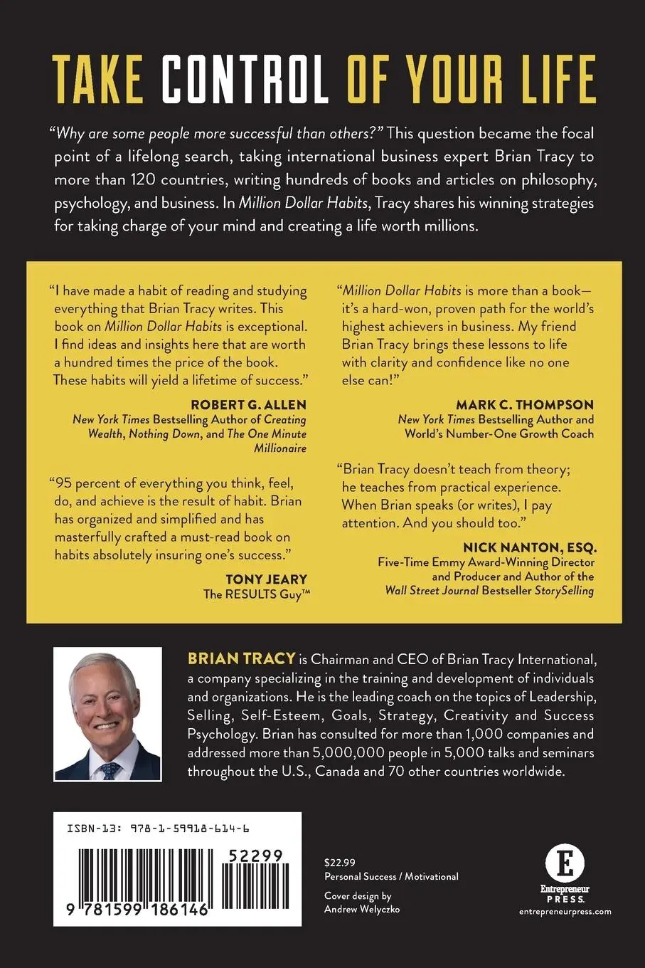 Rückseite: 9781599186146 | Million Dollar Habits | Brian Tracy | Taschenbuch | Englisch | 2017